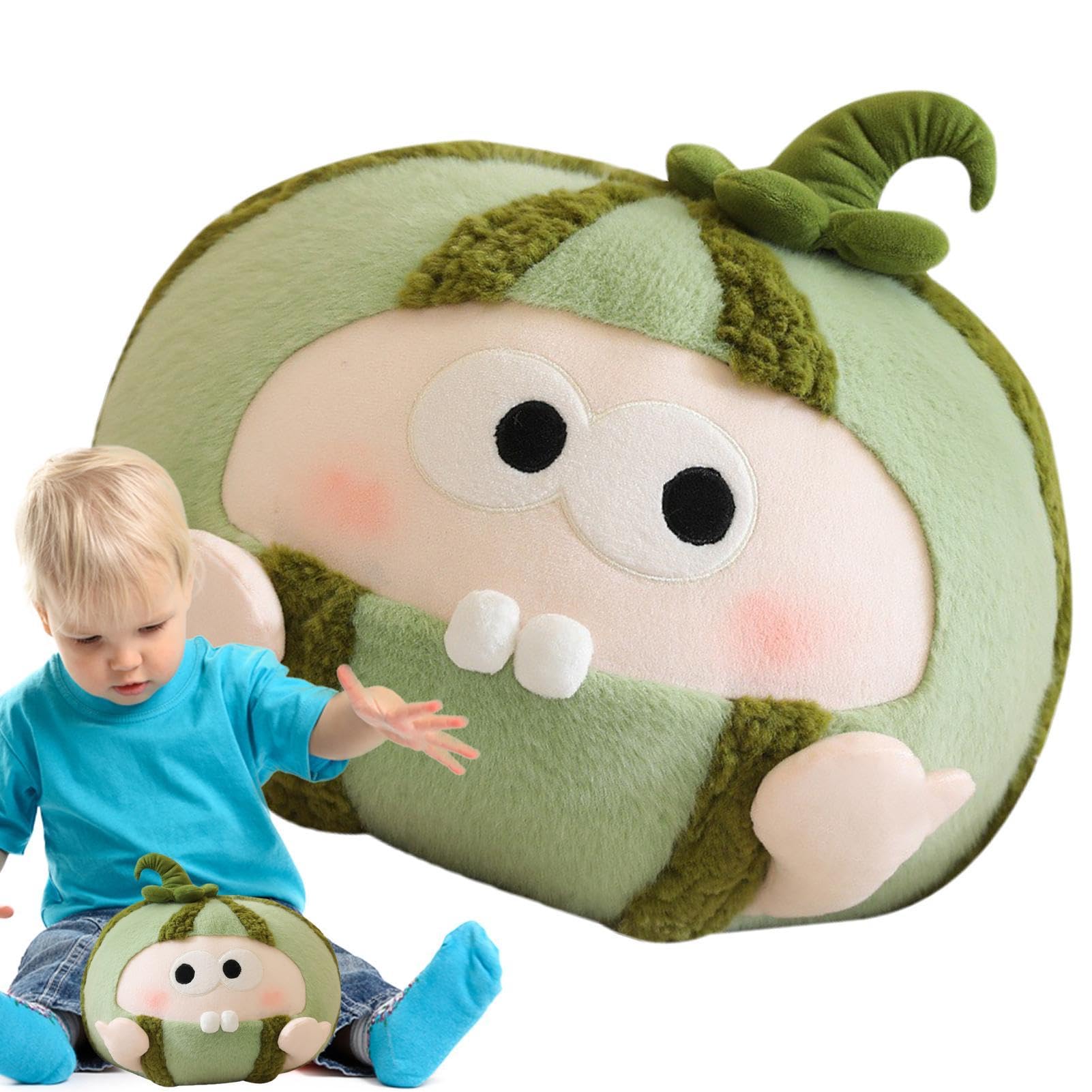 Watermelon Stuffed Animal Plush Toy, Creative Fruit-Shaped Doll, Soft Hugging Toy for Kids | Decorative Cushion for Office, Sofa, Bed - Fun Home Decor & Gift Idea