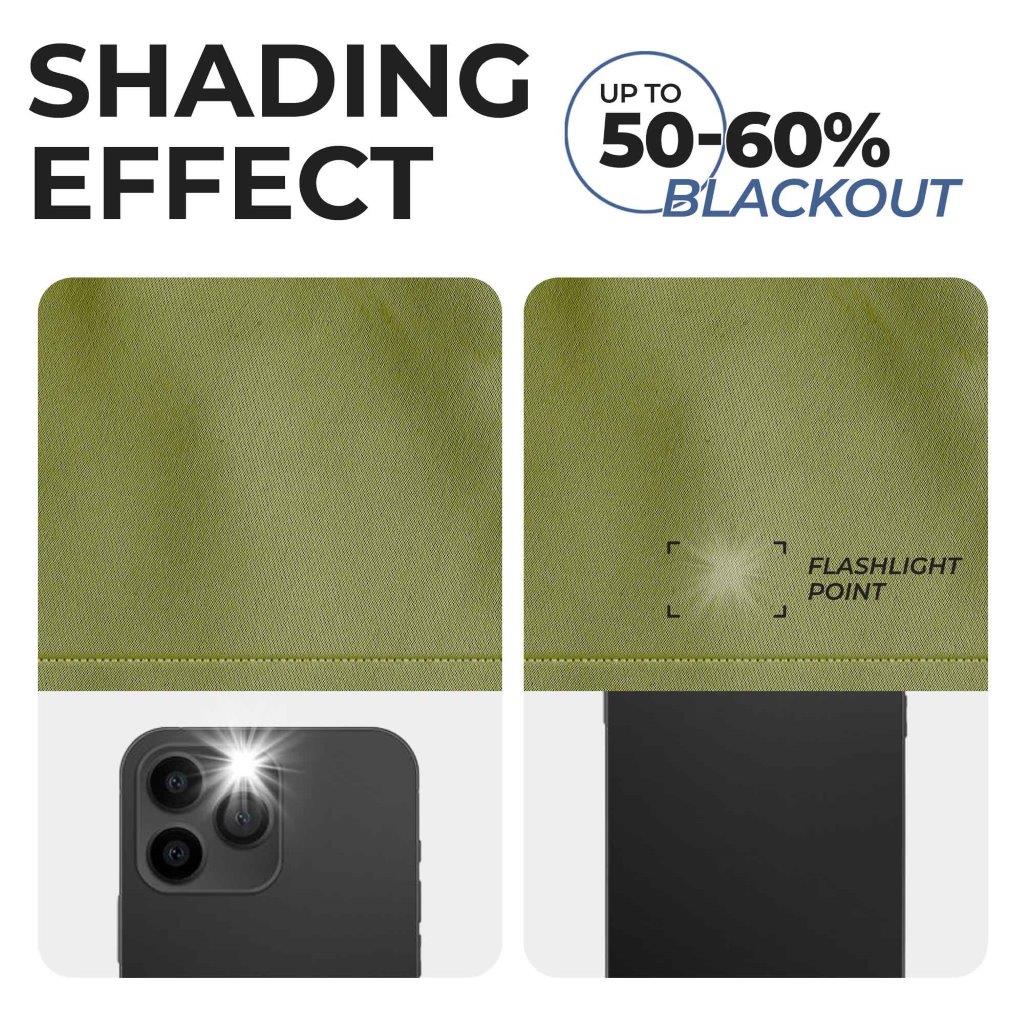 Solid Classic Modern Grommet Blackout Curtain Set - Thermal Insulated Room Darkening Drapes for Bedroom, Living Room & Home Theater (Black)