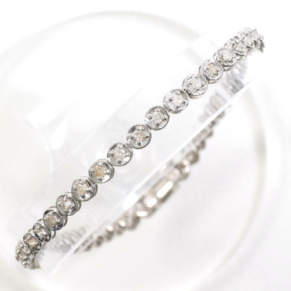 18K White Gold Diamond Bracelet for Women - Elegant Stackable Tennis Bracelet for Everyday Wear & Special Occasions