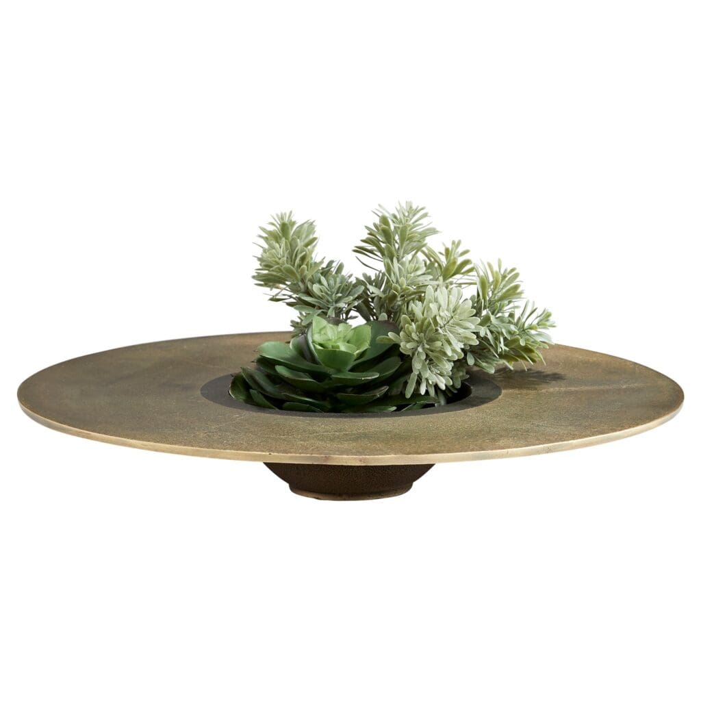 Cyan Design 11164 Magen #1 Bronze Bowl - Elegant Decorative Serving Bowl for Dining Table, Centerpiece, or Home Decor