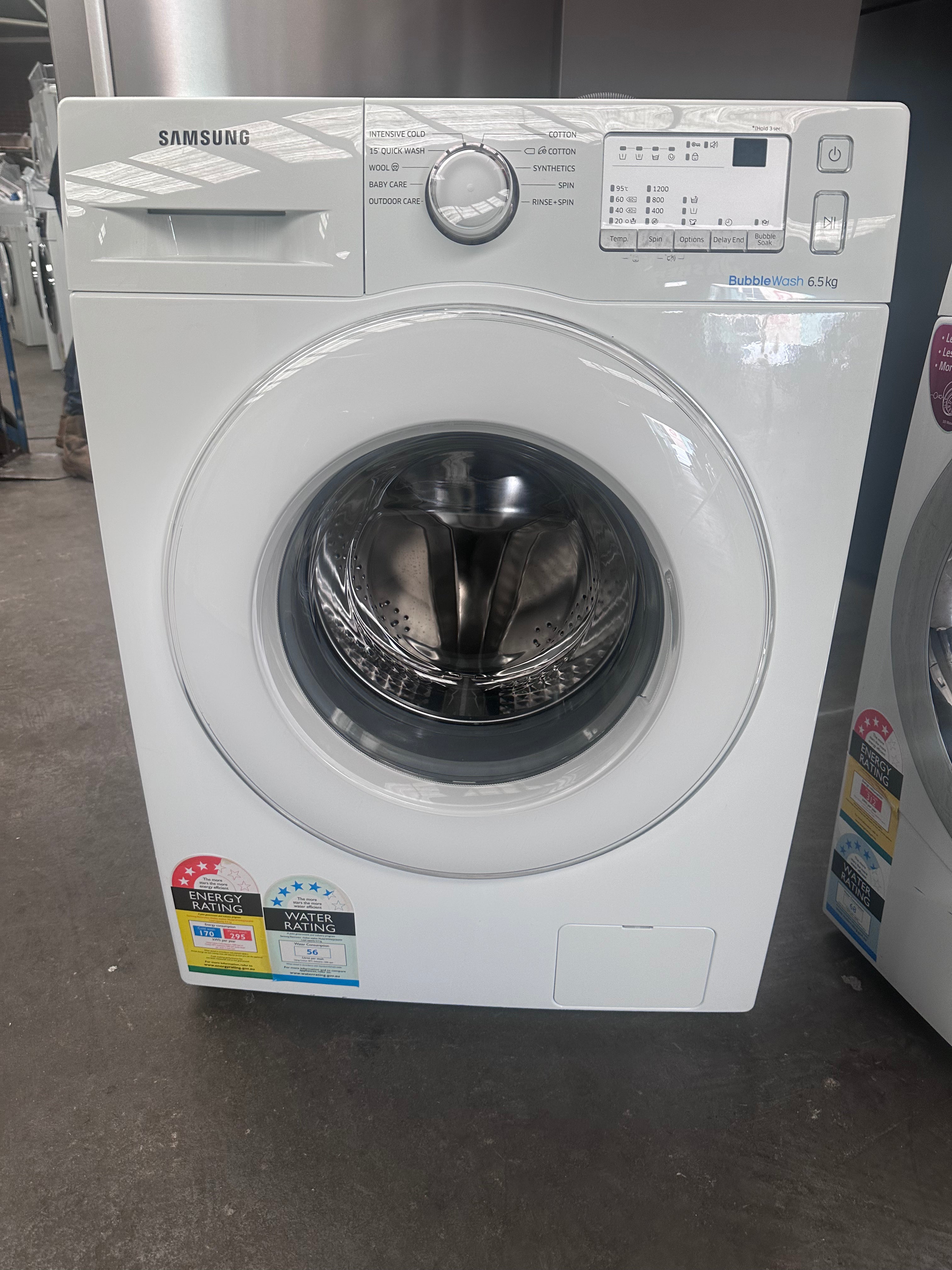 Refurbished Samsung 6.5kg Front Load Washing Machine - Energy Efficient, Quiet Operation for Apartments & Small Homes