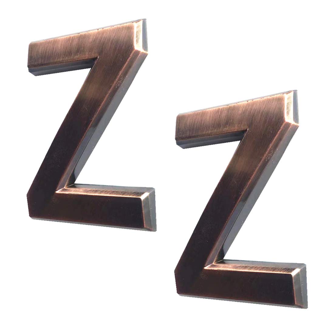 Self Adhesive Bronze Mailbox Letters 