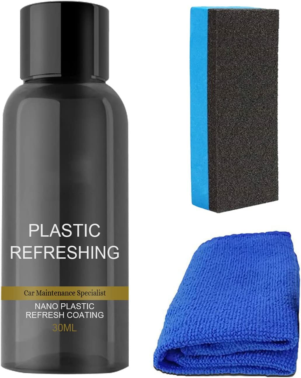 2022 Car Plastic Restorer Cream - Quick Nano Refreshing Coating for Automotive Interior & Exterior Parts | Plastic Refurbish Agent & Cleaner | Perfect for Dashboards, Trim & Headlights