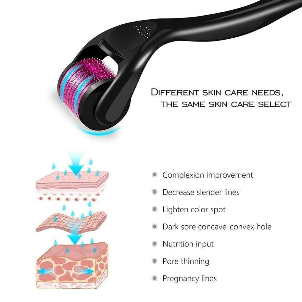 CPD Empire 0.5mm Derma Roller with 540 Titanium Needles for Hair Growth | Repair Damaged Hair & Stimulate Follicles | Reduce Hair Loss & Thicken Hair | Easy to Use at Home | Perfect for Men & Women with Thinning Hair or Baldness