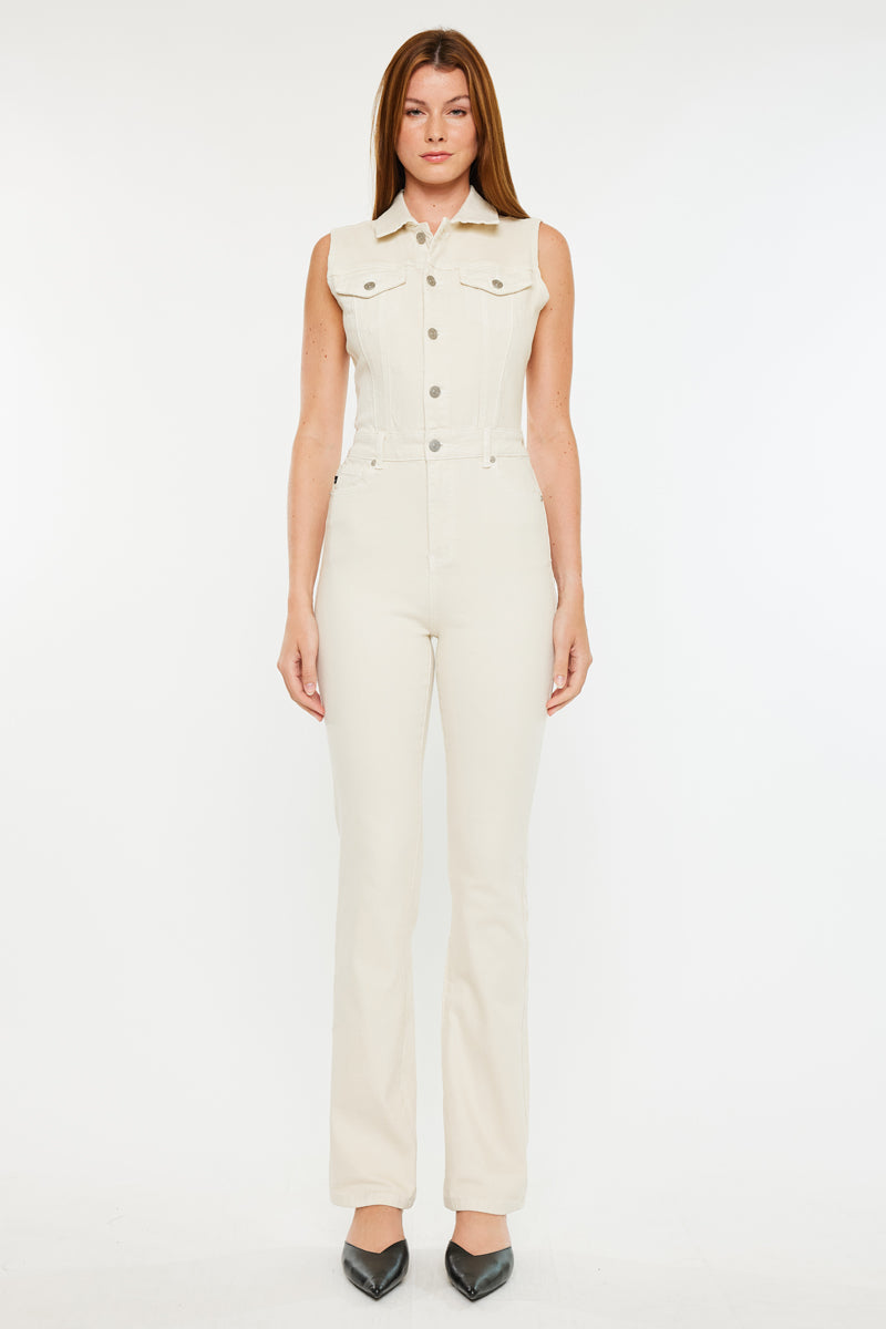 Josie Sleeveless Jumpsuit for Women - Stylish Summer Romper with Pockets - Perfect for Beach, Vacation & Casual Outings