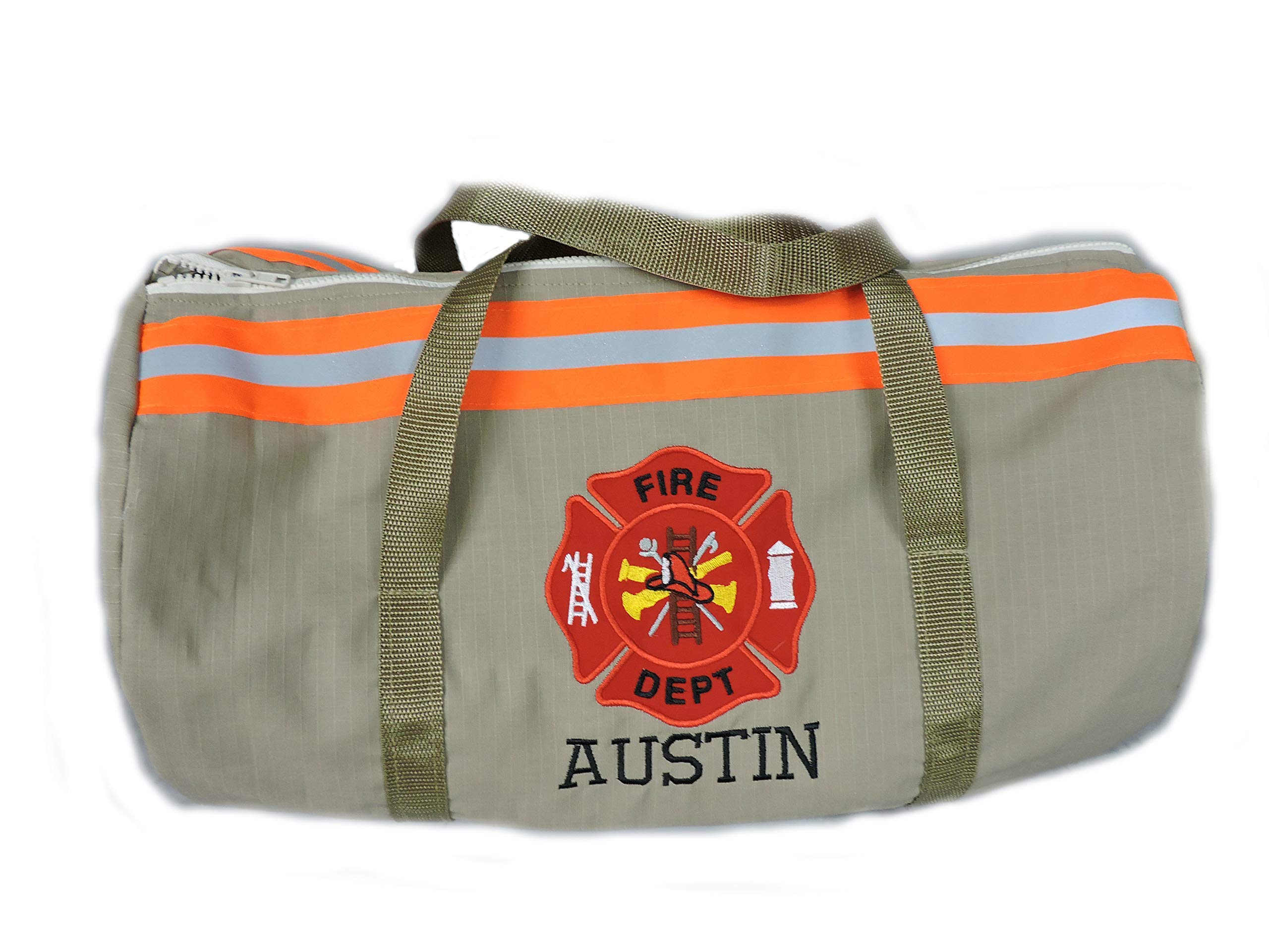 Personalized Firefighter Duffle Bag - Large Overnight Gym Bag for Travel, Workouts & First Responders | Durable Carry-On with Name Customization