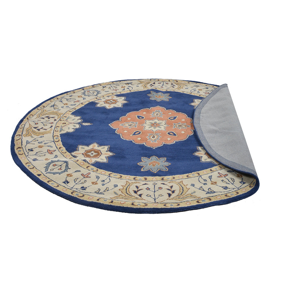 Handmade Isphahan Hand Tufted Wool Rug - Persian Luxury Area Rug for Living Room, Bedroom & Office Decor