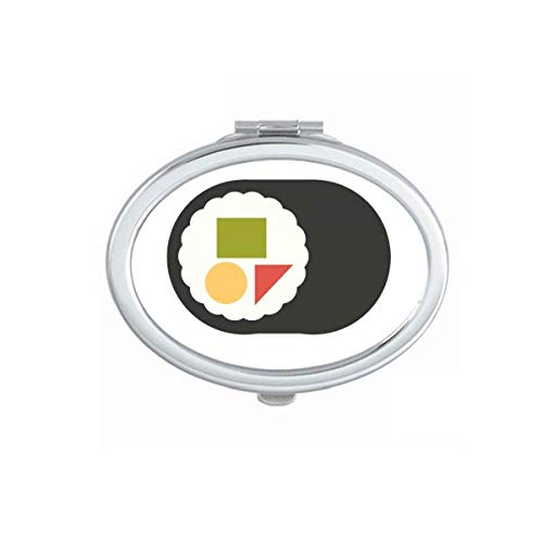 DIYthinker Traditional Japanese Maki Sushi Mirror - Portable Foldable Double-Sided Makeup Mirror for Travel, Home & Salon Use