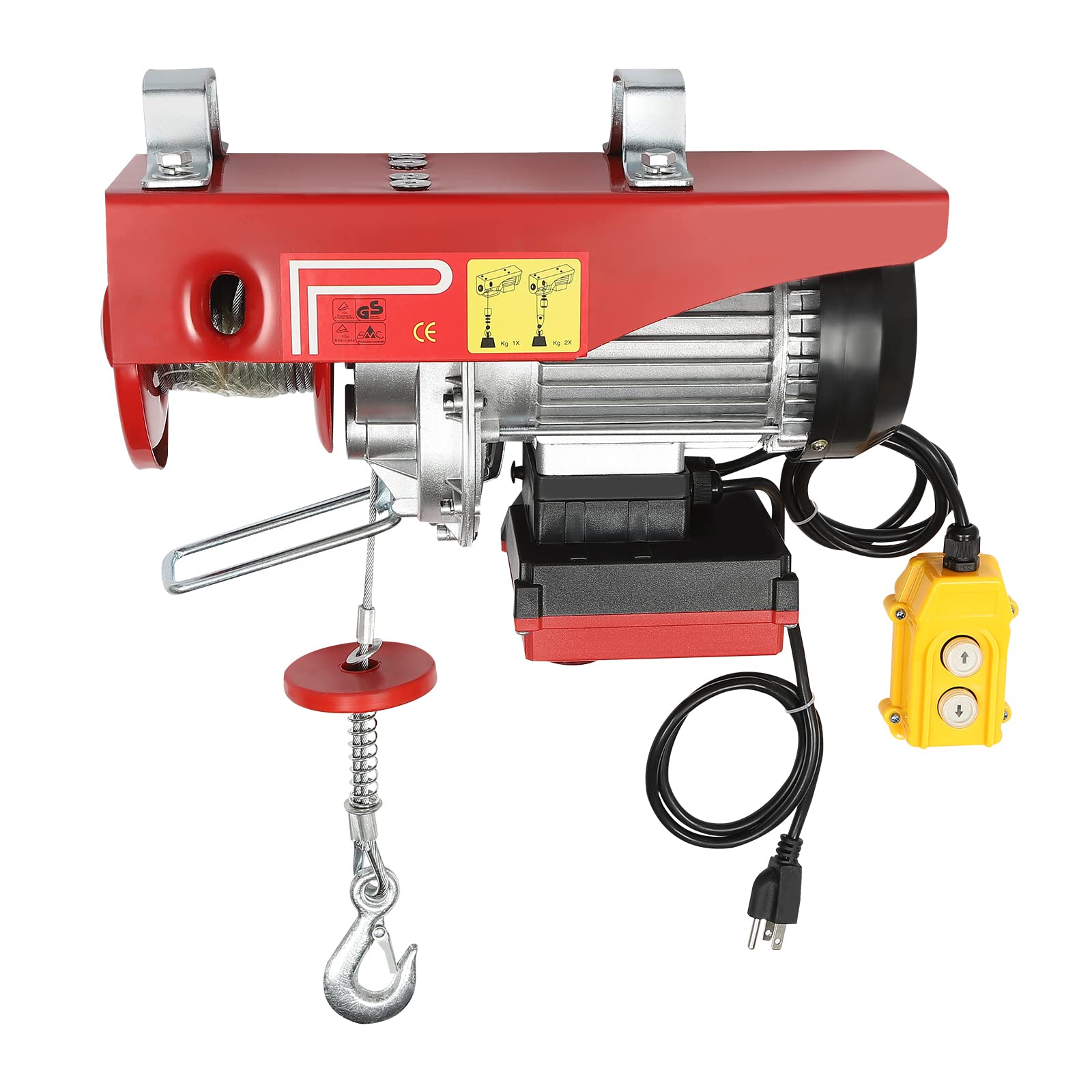 110V Electric Wireless Hoist Winch - 880Lbs Capacity Remote Control Crane Lift for Factory, Garage, Warehouse, Construction & Mining | Heavy Duty Lifting Equipment for Industrial & Home Use