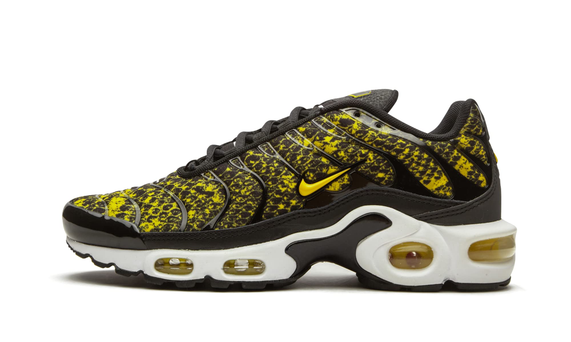 Nike Women's Air Max Plus Running Shoes - Yellow Snakeskin Design (Style CT1555-001) | Comfortable Athletic Sneakers for Gym, Workout & Casual Wear