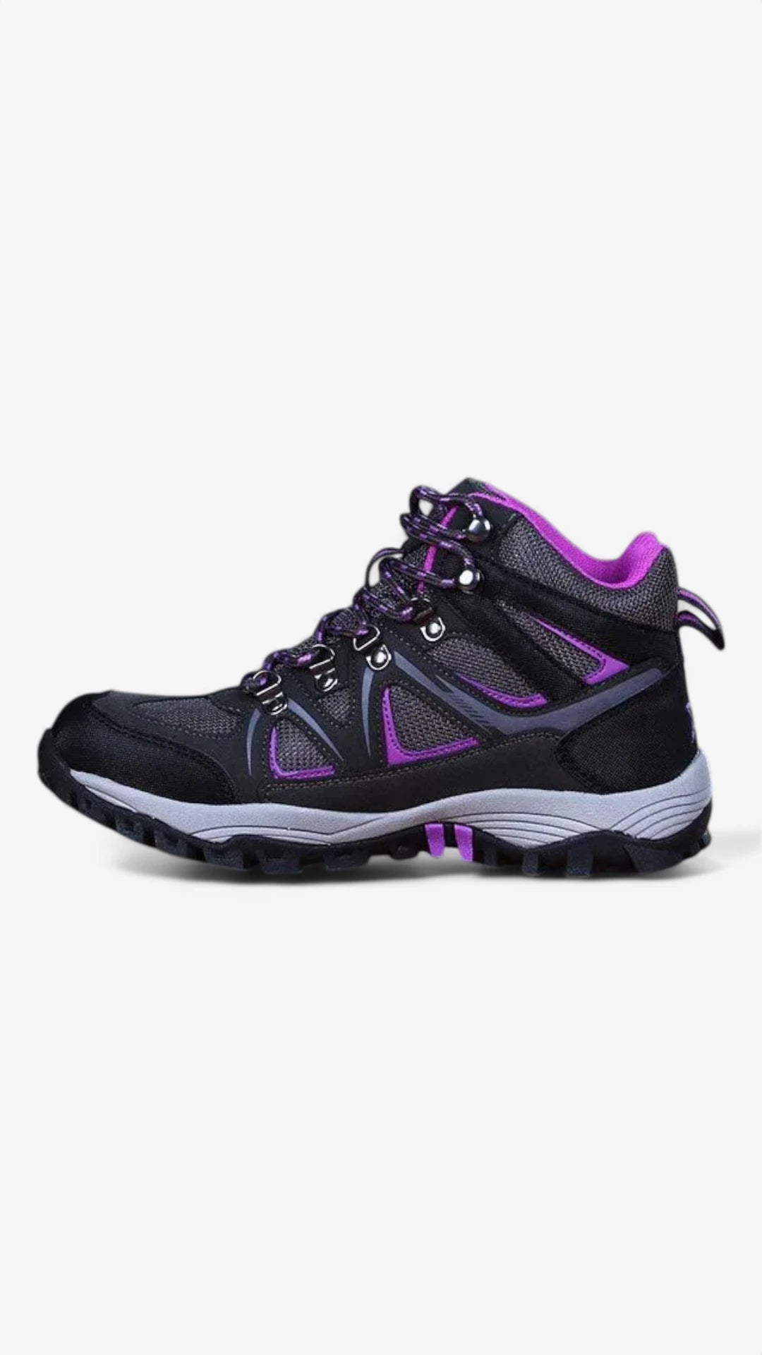 Waterproof Alaska Jade Hiking Boots for Women - Gray Violet Trekking Shoes for Outdoor Adventures & Mountain Climbing