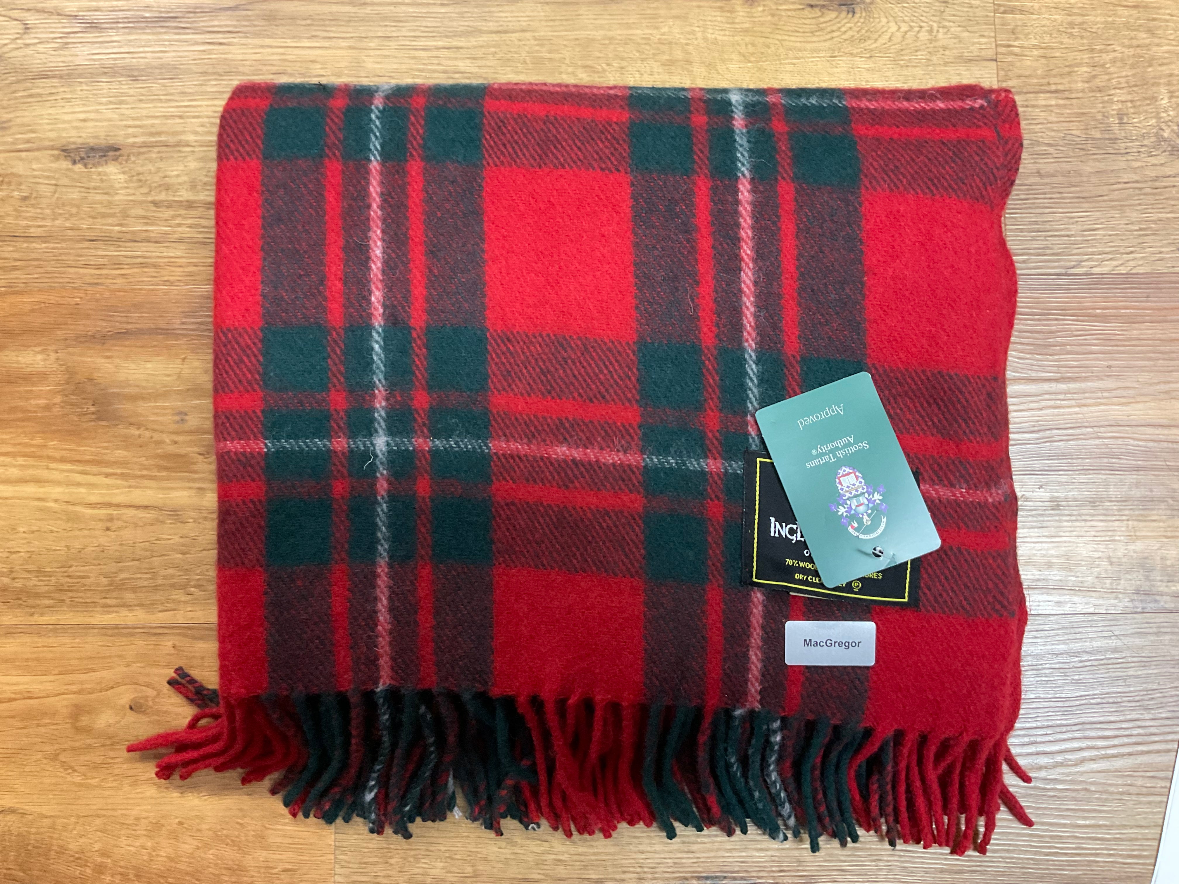 MacGregor Tartan Rug - Premium Scottish Plaid Blanket for Home Decor, Picnics & Outdoor Adventures - Cozy Throw for Sofa, Bed & Camping