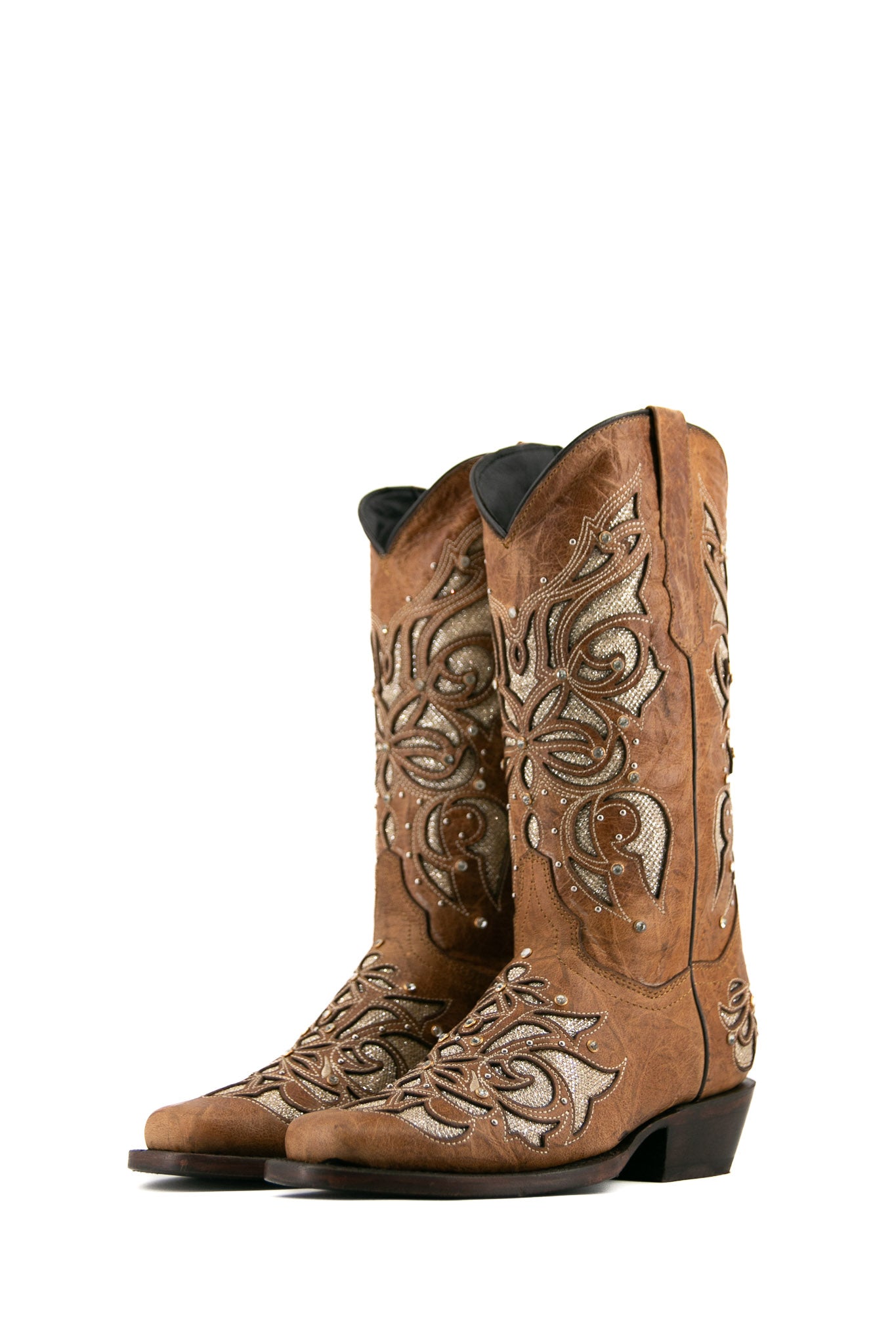Miranda Frontier Cowgirl Boots for Women - Western Style Ankle Boots with Leather & Suede - Perfect for Rodeo, Country Music Festivals & Outdoor Adventures