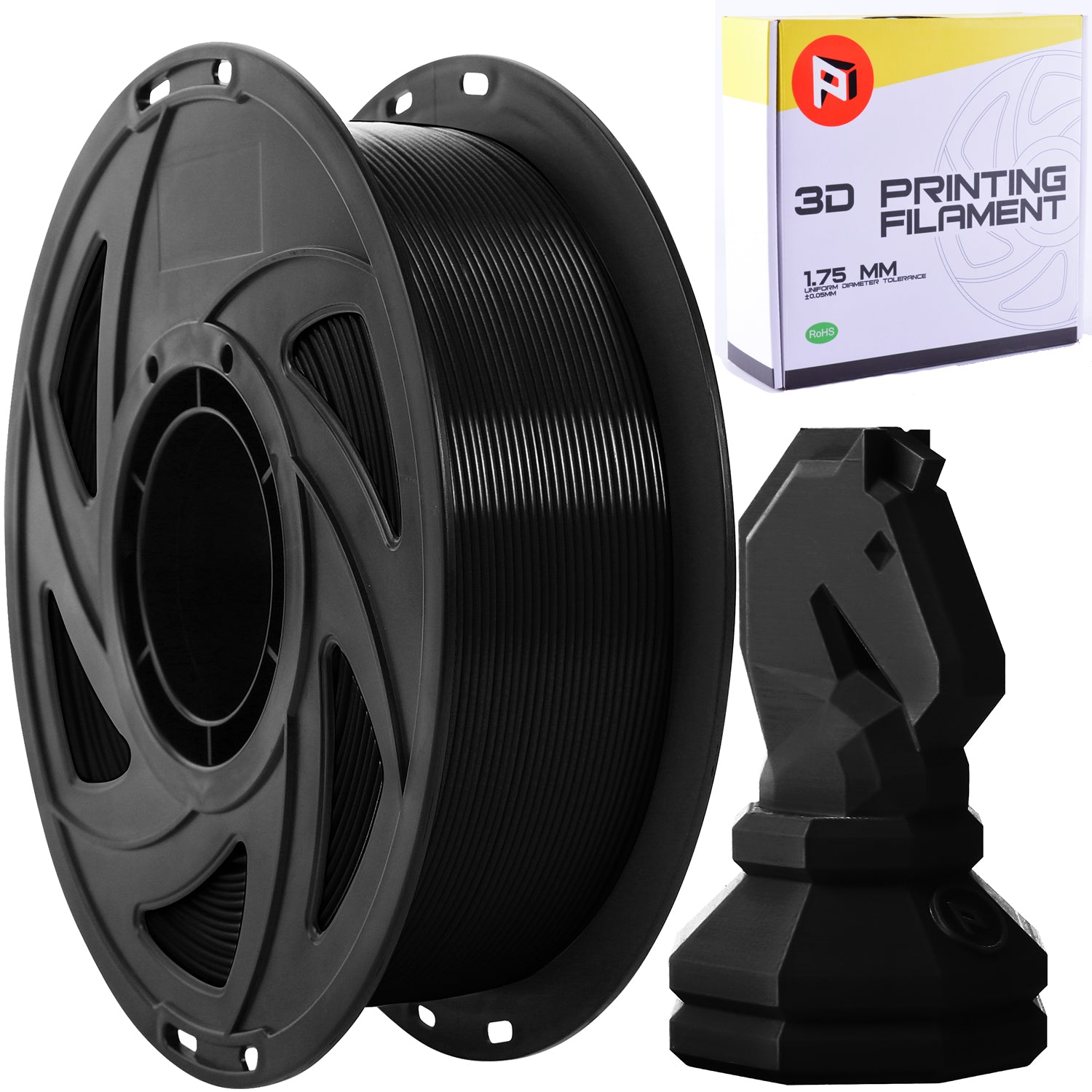 Premium PLA+ 3D Printer Filament 1.75mm 1.2KG Spool - High-Quality Neatly Wound Printing Material for 3D Printers - Perfect for DIY Projects, Prototyping & Home Decor Creations