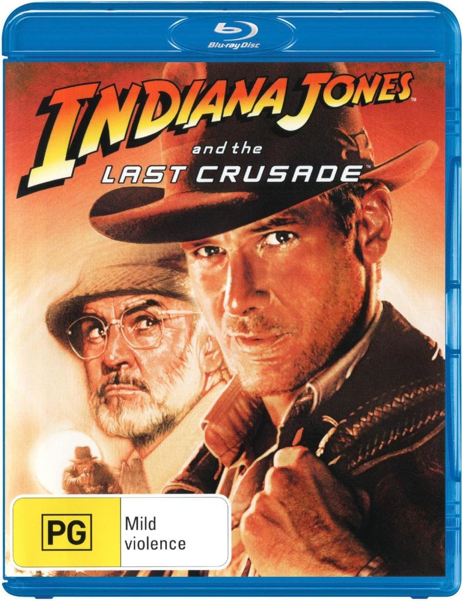 Indiana Jones and the Last Crusade DVD with Harrison Ford | Region Free Blu-ray | Perfect for Movie Nights & Adventure Lovers