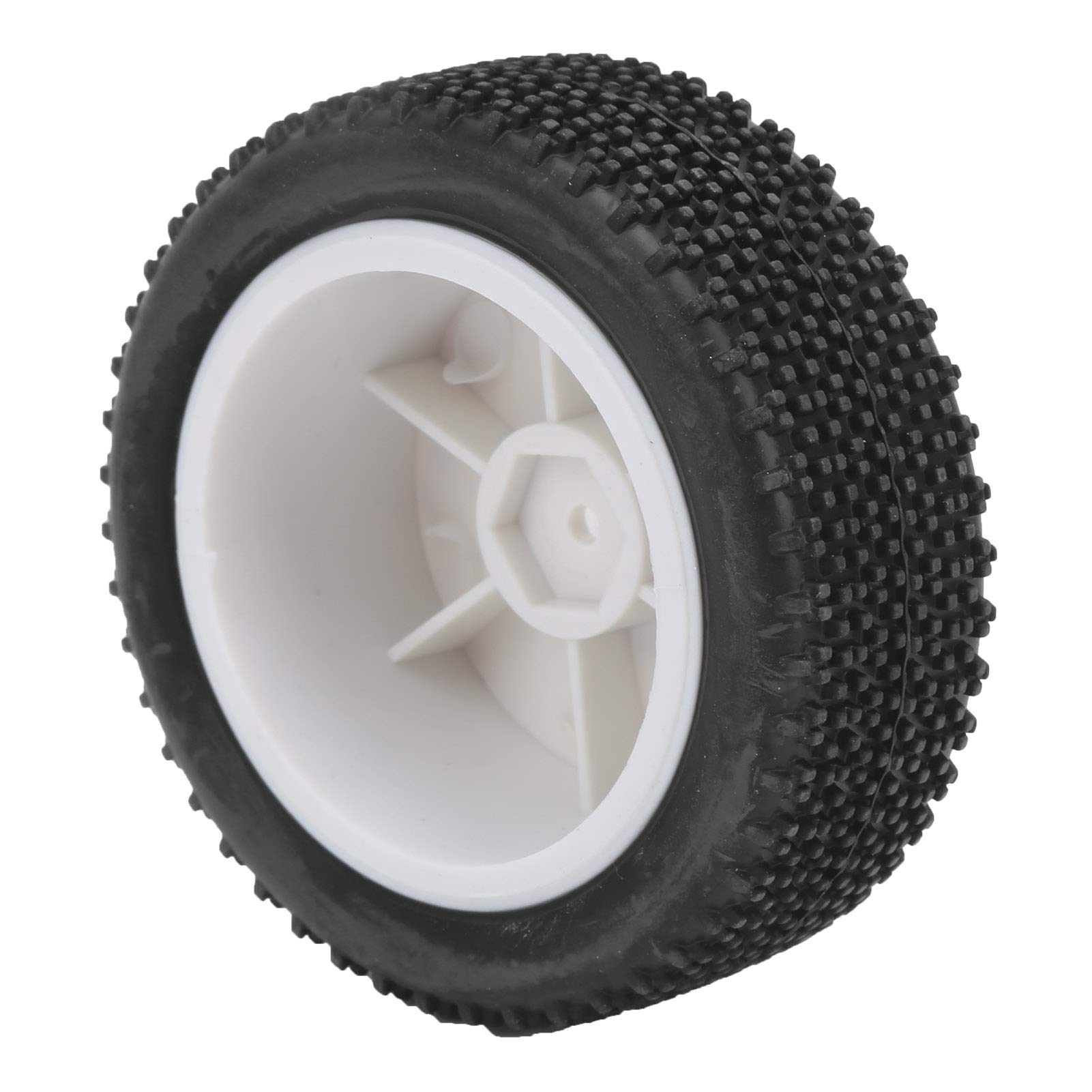 VGEBY 4Pcs Rubber RC Tires - 1/12 Scale Front & Rear Wheels Set for WLtoys 124019 RC Cars | Durable Off-Road Tires for Racing, Crawling & Outdoor Adventures