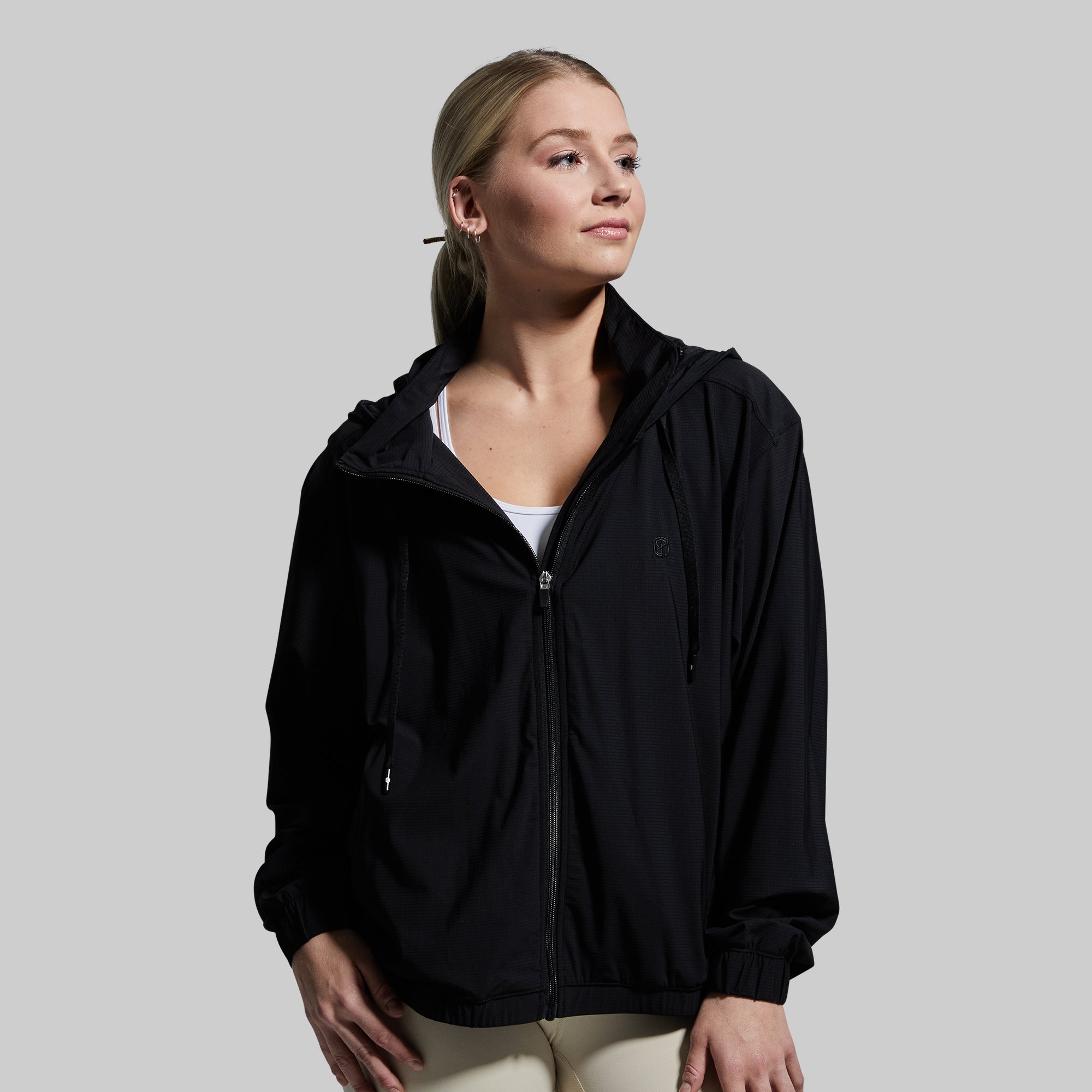 Crosswind Jacket for Men & Women - Lightweight Windbreaker (Black) - Perfect for Hiking, Running & Outdoor Adventures