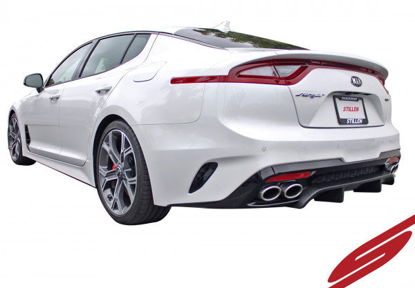 2018-2021 Kia Stinger GT AWD/RWD 3.3TT Rear Diffuser - Matte Black Performance Upgrade (KB26002MB) | Enhances Aerodynamics & Sporty Look for Street Racing & Car Shows