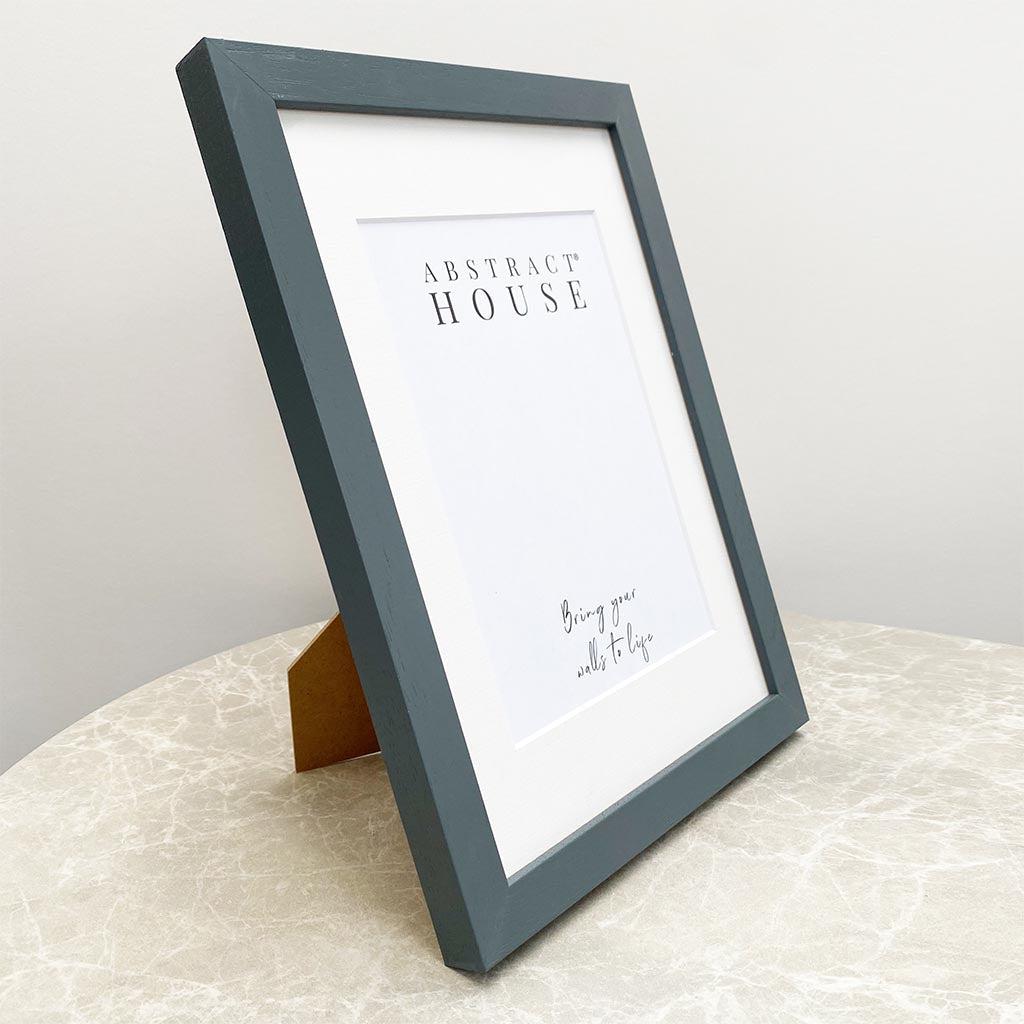 21x30cm Freestanding Grey Wooden Picture Frame - Perfect for Home Decor, Office Display, and Photo Gifts