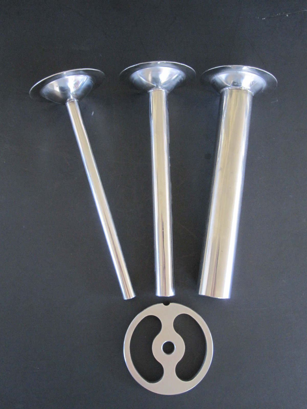 Stainless Steel Meat Grinder Size 12 with Sausage Tubes & Knife Plates - Complete Set for Home Kitchen, Butcher Shop & BBQ Cooking
