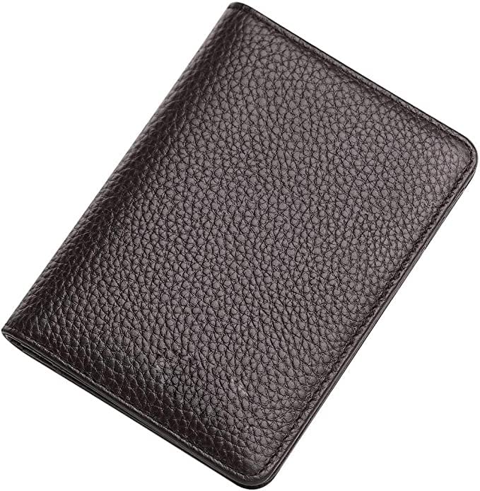 Men's & Women's Slim Leather Card Holder - RFID Blocking Wallet for Credit Cards, Driver's License & IDs - Compact Minimalist Design (Color C) | Perfect for Travel, Business & Everyday Use