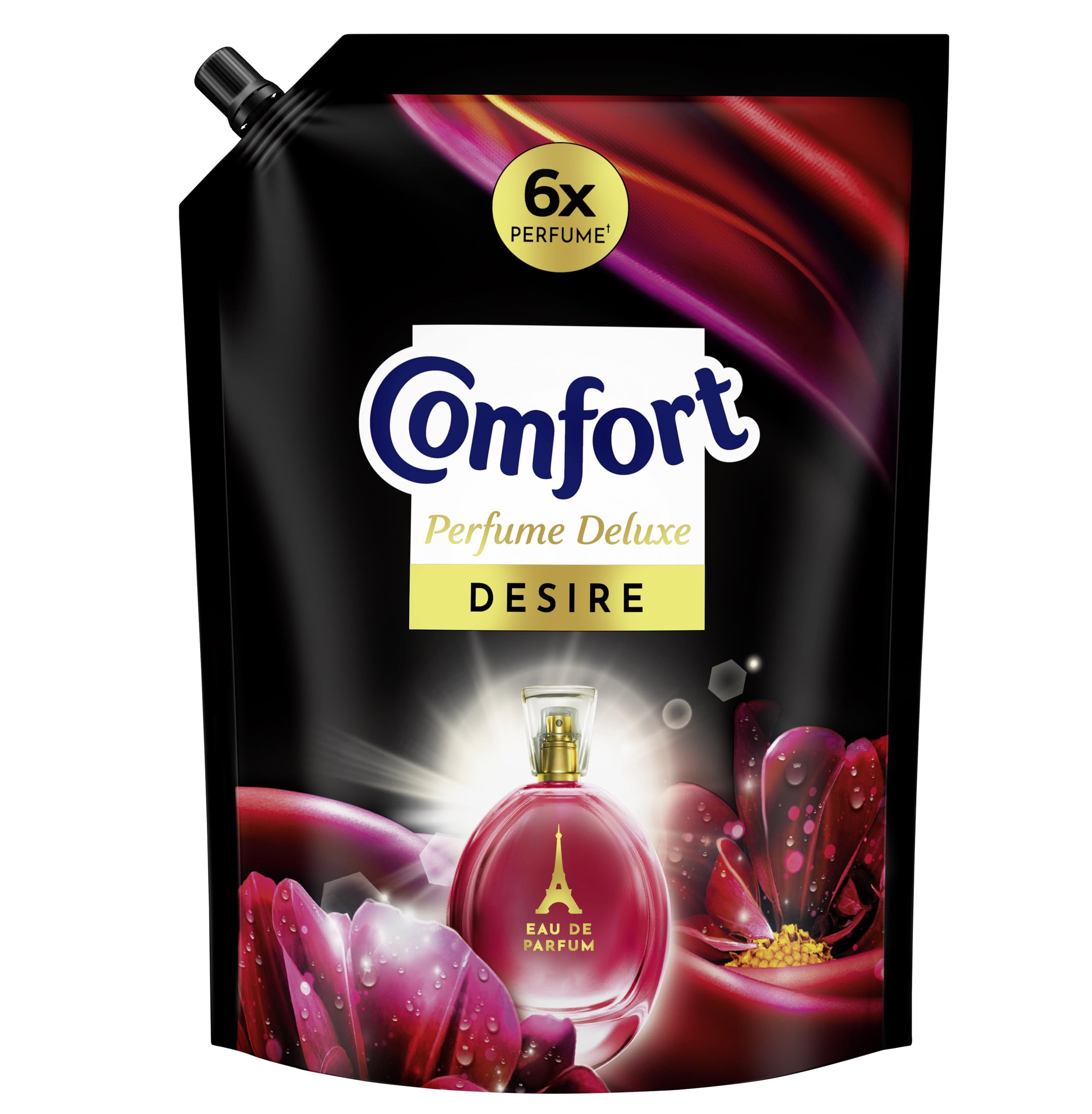 Luxury Comfort Perfume Deluxe Fabric Softener - 2L Pouch with French Floral & Orange Fragrance for Laundry & Home Freshness