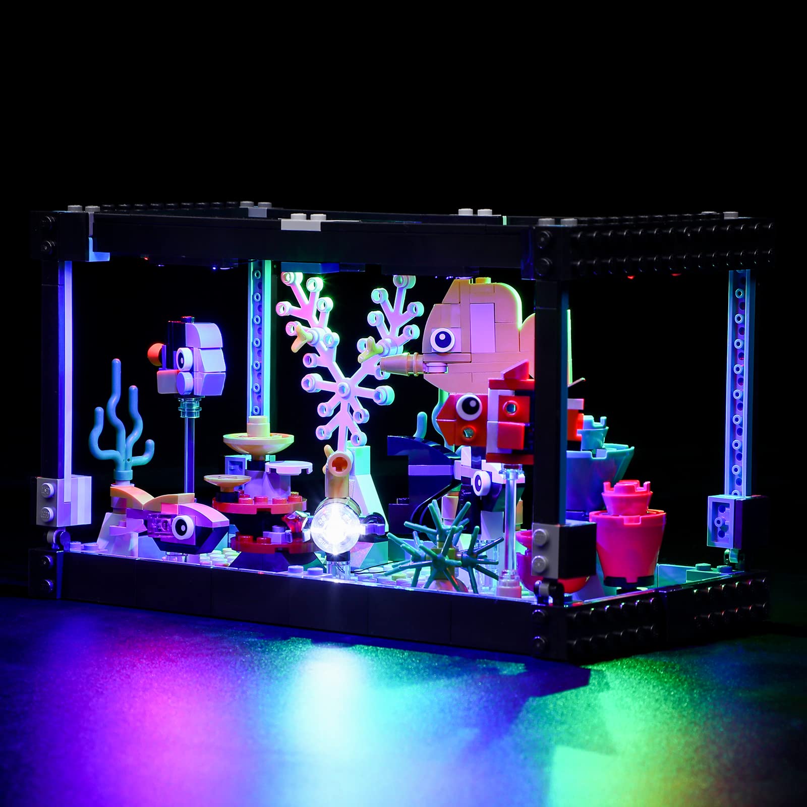 Lightailing LED Light Kit for Lego 31122 Creator Fish Tank Building Blocks Model - Compatible with Lego Fish Tank Set (Not Included) - Perfect for Home Decoration, Aquarium Display & Lego Enthusiasts