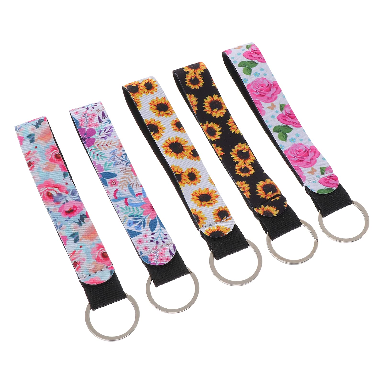 5pcs Keychain Lanyards with Buckle - Anti-Lost Wrist Strap for Keys & Phones - Perfect for Travel & Daily Use