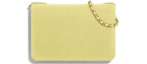 Chanel Wallet On Chain WOC Classic Caviar Leather Crossbody Bag with Silver-Tone Hardware in Light Yellow - Perfect for Evening Events, Date Nights & Luxury Fashion Accessories