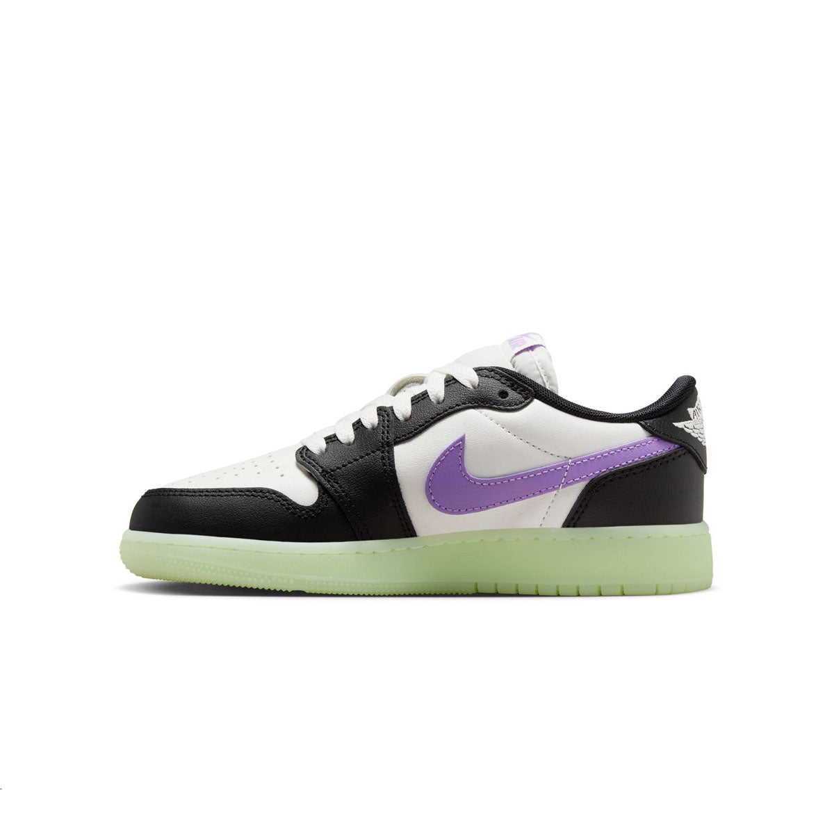 Kids Air Jordan 1 Low Retro 'Black Raspberry' Sneakers - Boys & Girls Basketball Shoes for School, Sports & Casual Wear