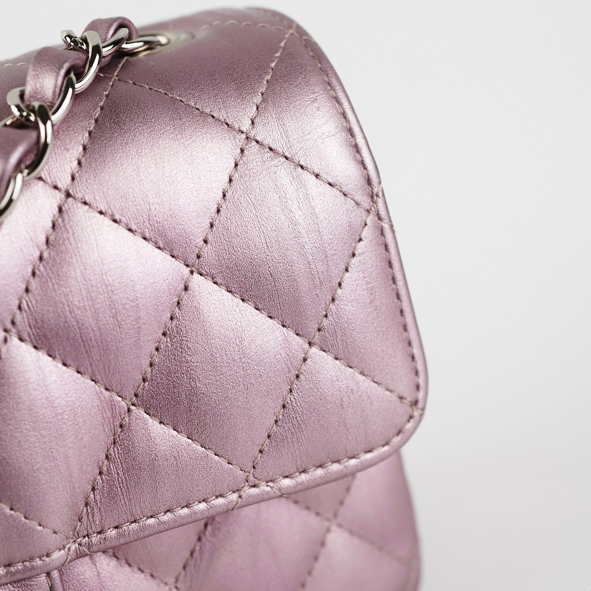 Chanel Mini Rectangular Iridescent Purple Crossbody Bag - Luxury Designer Handbag for Women | Perfect for Evening Parties, Date Nights & Special Occasions