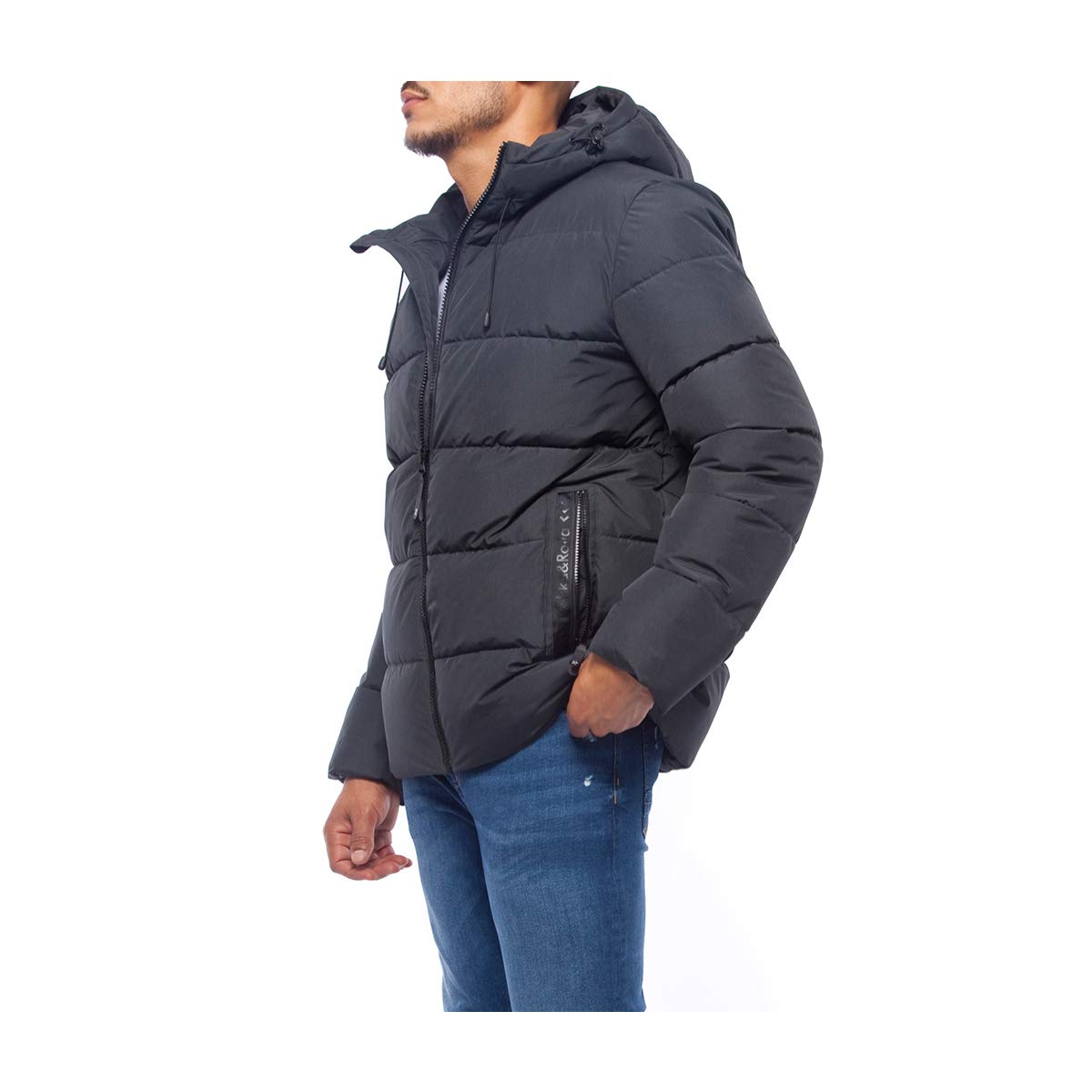 Rokka&Rolla Men's Heavy Duty Winter Puffer Jacket - Insulated Bubble Coat with Thermal Heat Reflective Lining for Extreme Cold Weather - Perfect for Snowboarding, Skiing & Outdoor Adventures