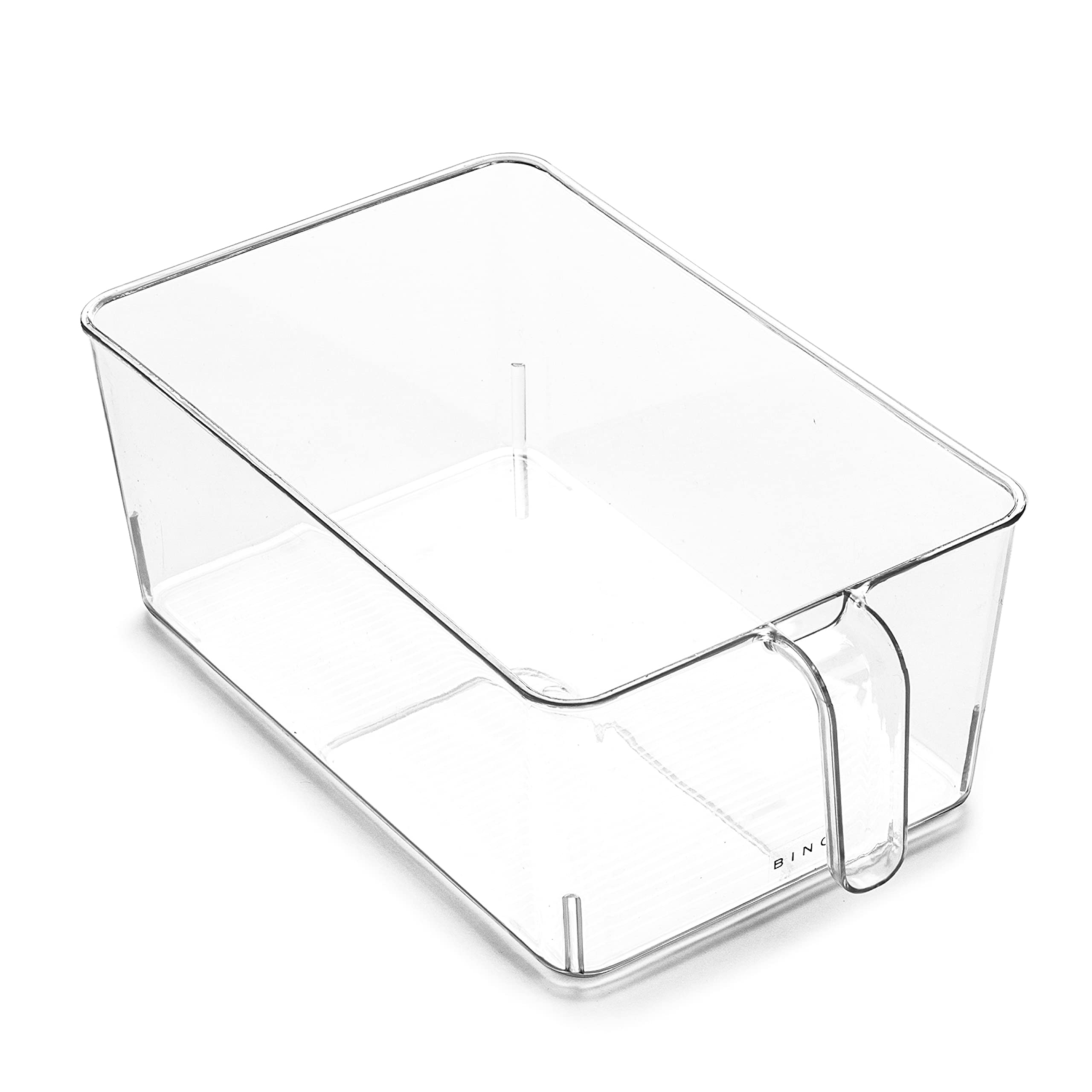 BINO Plastic Storage Bins 24 Pack - Large Multi-Purpose Organizer with Built-In Handles | BPA-Free Pantry, Fridge & Freezer Organization | Perfect for Home, Kitchen & Garage Storage Solutions