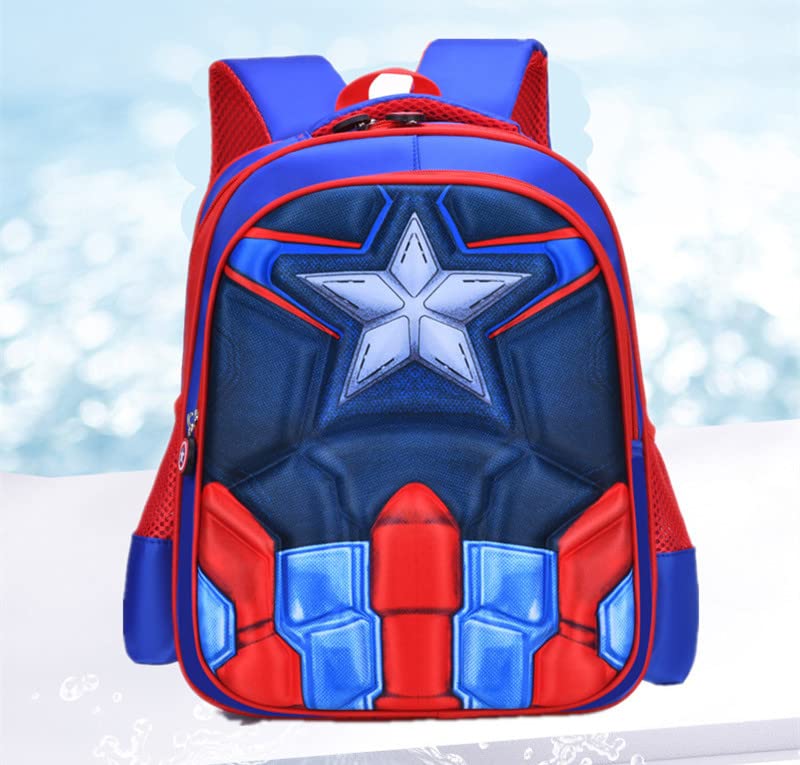 YKKJ Kids Backpack for School - Adjustable Children's Book Bag with Comfortable Straps, Lightweight Nursery Backpack for Boys & Girls (Blue) - Perfect for Kindergarten, Elementary School & Daily Use