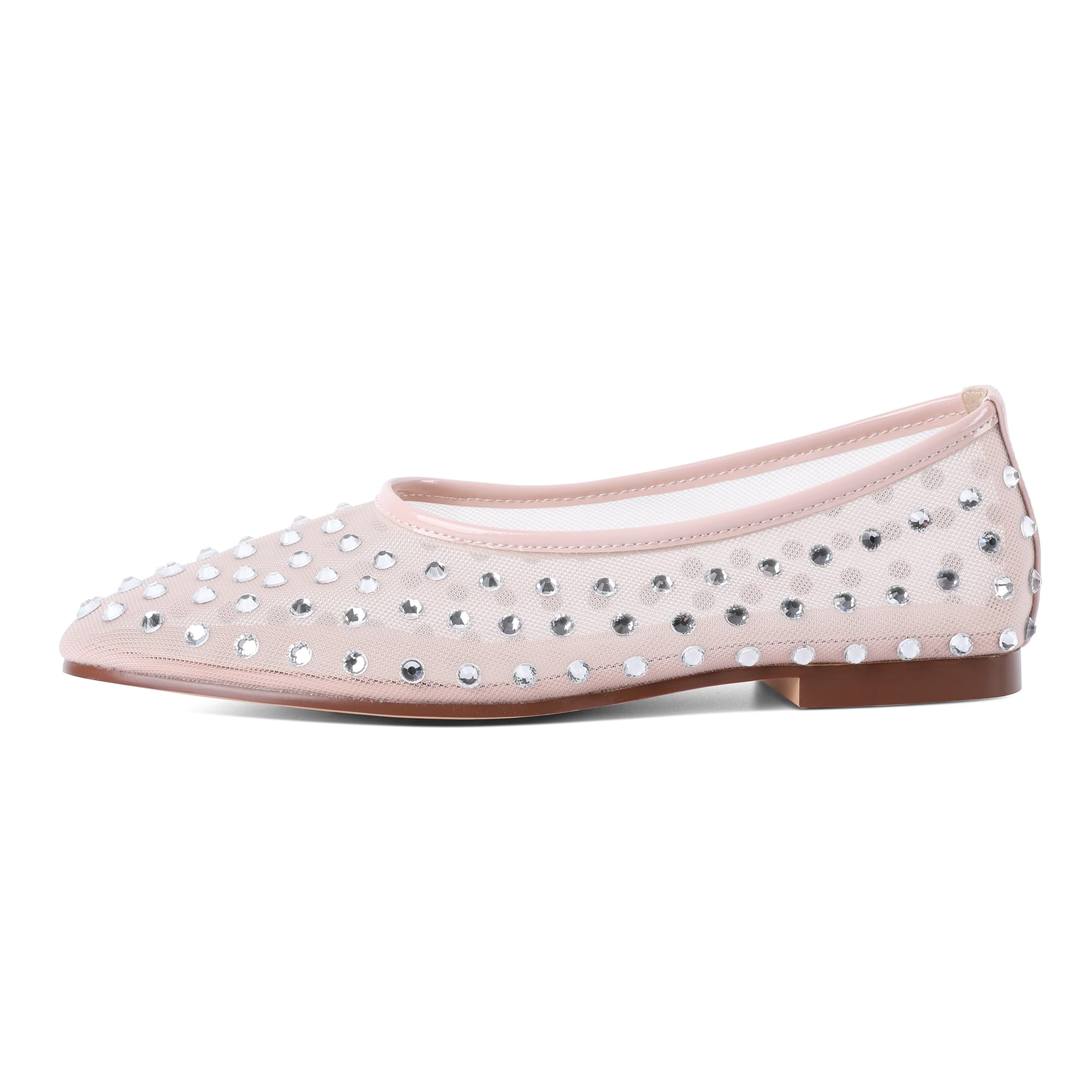 Eldof Women's Round Toe Slip On Ballet Flats - Comfortable Dress Shoes for Work, Office & Casual Wear