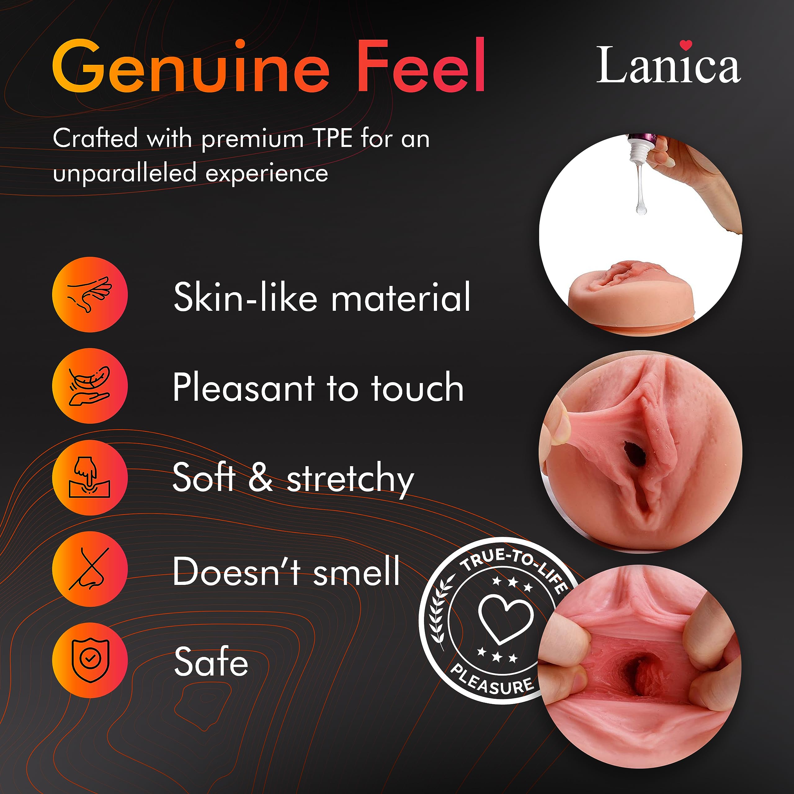 Realistic 3D Textured Male Masturbator Cup - Premium Detachable Sex Toy for Men with Easy-Clean Design - Ultra-Lifelike Vagina Simulation for Enhanced Pleasure | Perfect for Solo Play, Discreet Storage & Travel-Friendly Adult Toys (2024)