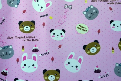 Premium Gift Wrapping Paper Set - Cute Animal Designs (Panda, Cat, Rabbit, Bear) - Perfect for Birthday, Christmas, Baby Shower & Party Gifts