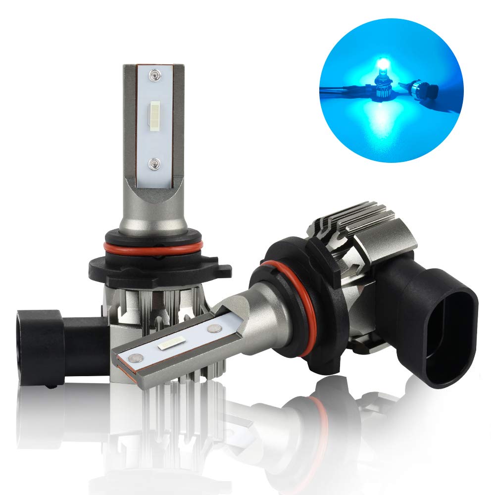 CARFIB HB3 HB4 9005 9006 LED Fog Light Bulbs - 12000K Ice Blue DRL Daytime Running Lights - Fanless Plug & Play 12V/24V 12W 4000lm CSP Chips - Bright Aluminum Alloy Replacement Bulbs (2 Pack) - Perfect for Trucks, SUVs, and Off-Road Vehicles in Low Visibility Conditions