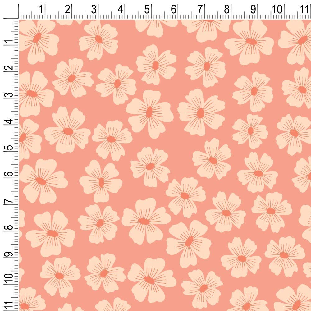 Peachy Flowers Gift Wrap Paper Rolls - Floral Wrapping Paper for Birthdays, Weddings & Special Occasions | GRAPHICS & MORE Premium Wrapping Paper