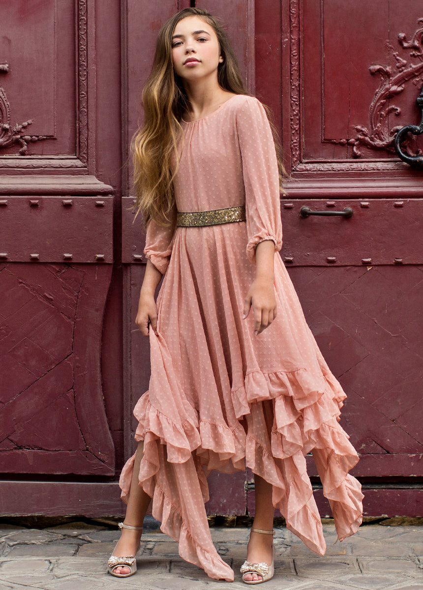 Raelynne Women's Mauve Flowy Maxi Dress for Summer, Beach, and Casual Outings | Elegant Boho Style