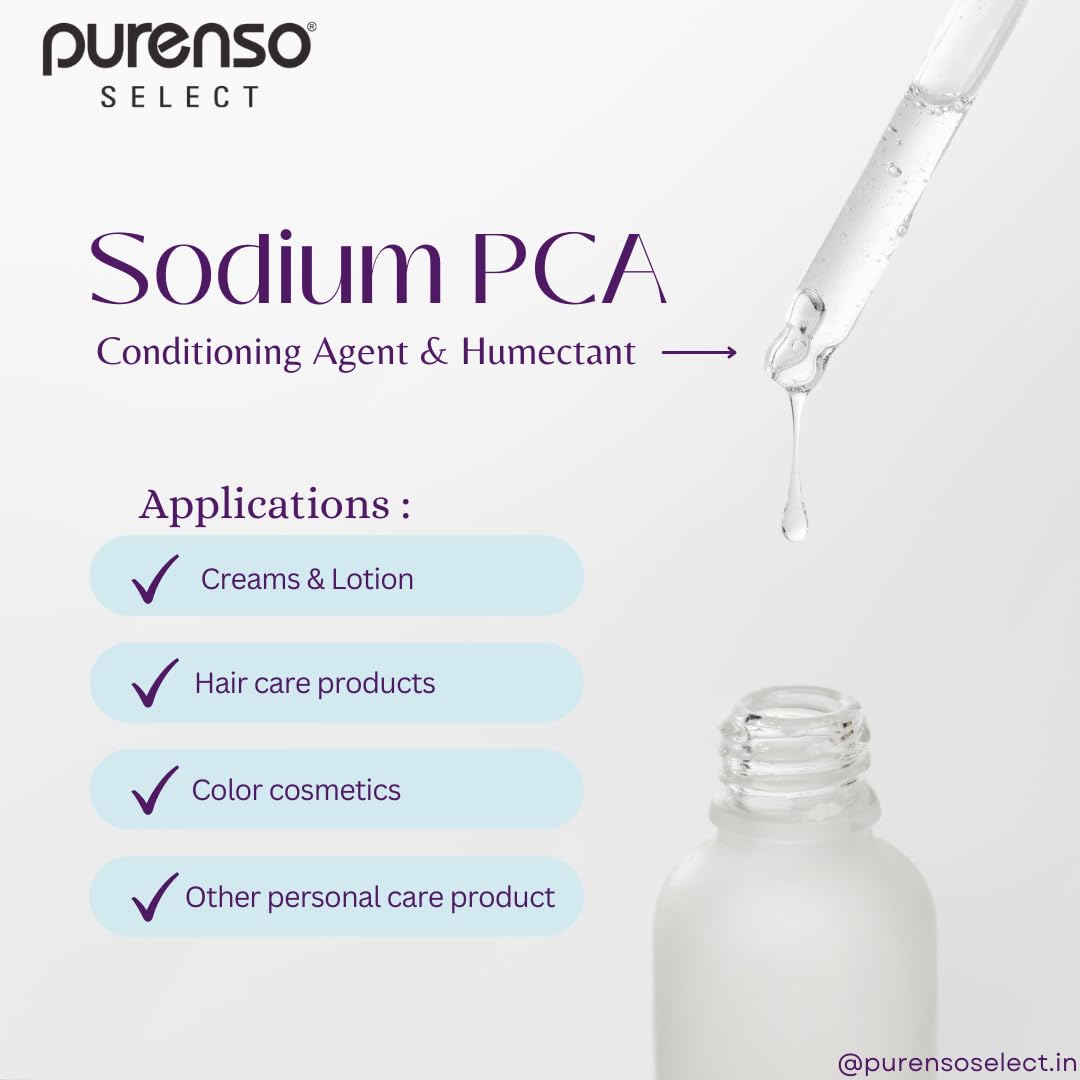 Purenso Select - Sodium PCA 500g | Cosmetic Grade for Lotion, Cream & Skincare Formulation | Hydrating Agent for DIY Beauty Products & Professional Cosmetics