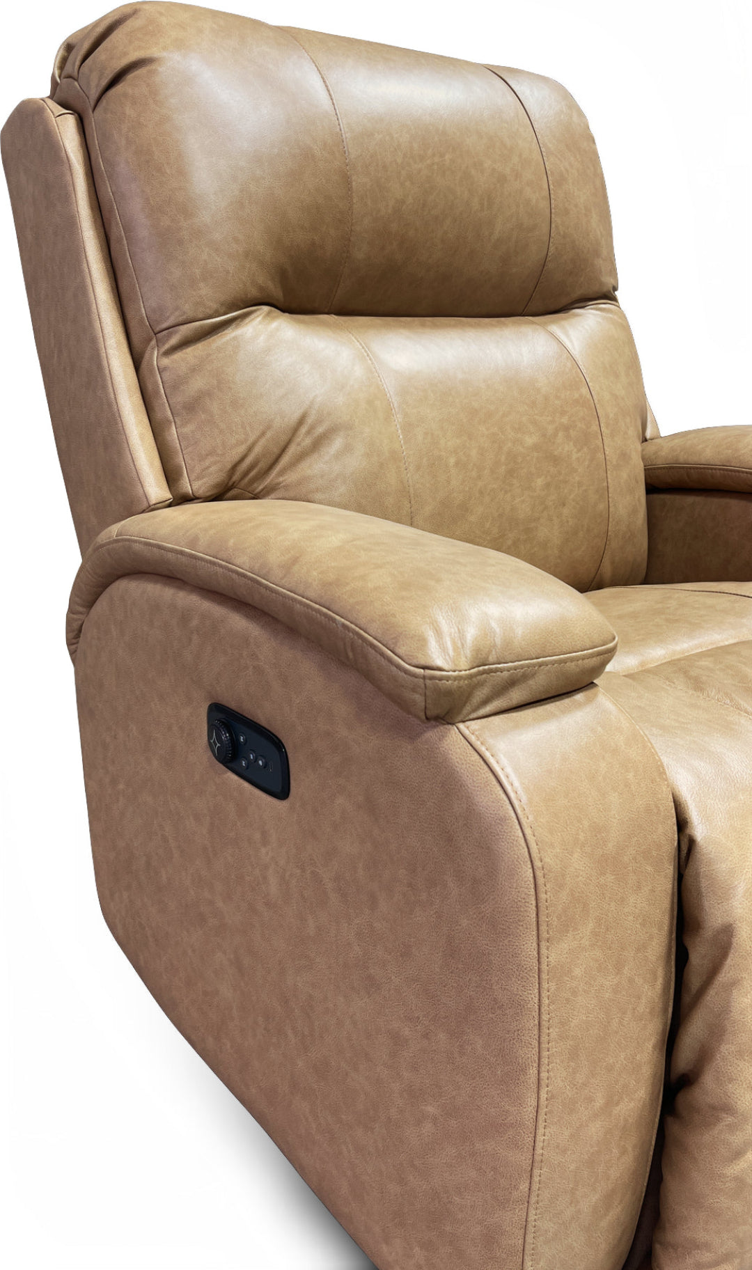 Maverly BeCozzi Power Recliner Chair - Electric Lift Recliner for Living Room, Elderly & Mobility Assistance - Comfortable Leather Massage Reclining Sofa with USB Charger & Cup Holders - Perfect for Home Theater, Nursing & Relaxation