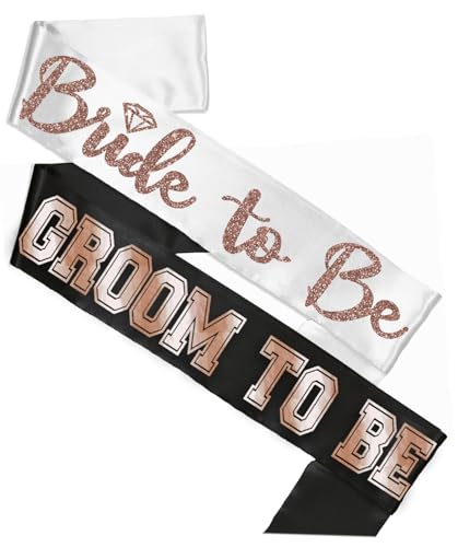 2 Piece Set: Diamond Bride (Rg/White) Sporty Groom (Black)