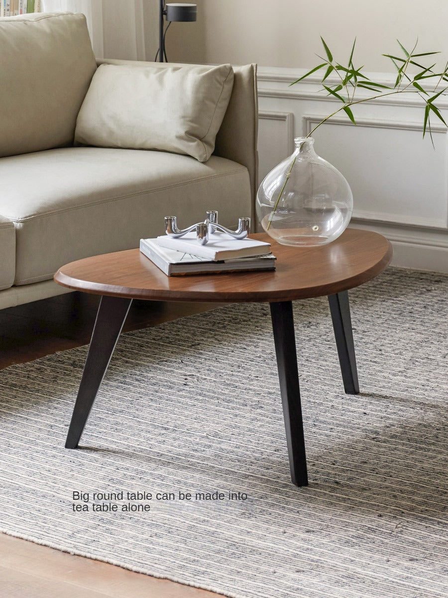 Solid Black Walnut Wood Coffee Table - Handcrafted Modern Living Room Furniture for Home Decor & Entertaining