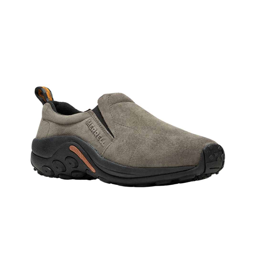 Men's Jungle Moc Slip-On Shoes - Gunsmoke Brown Wide Width Comfortable Casual Loafers for Outdoor Walking & Everyday Wear