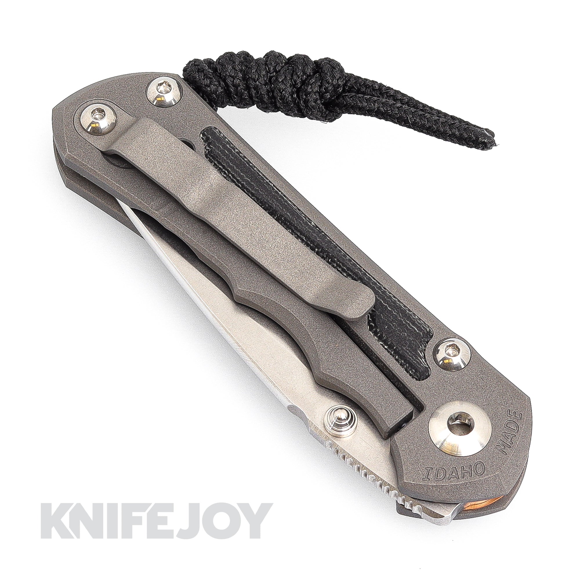 Chris Reeve Small Inkosi Folding Knife - Magnacut Drop Point Blade, Black Canvas Micarta Inlay & Titanium Handles | EDC, Outdoor Survival, Camping & Tactical Use