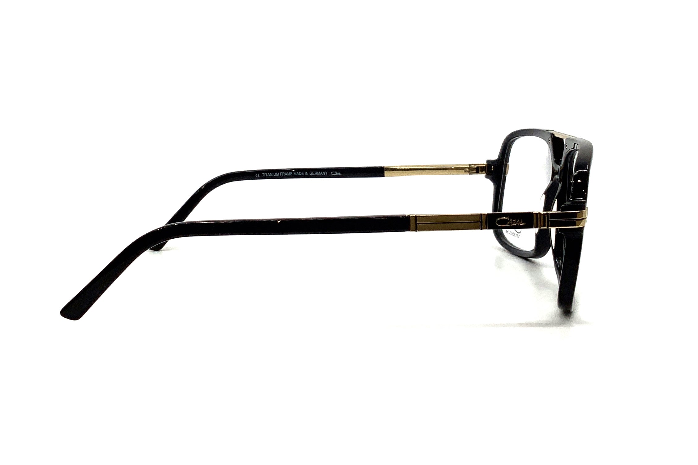 Cazal 6026 Sunglasses for Men & Women - Black/Gold Frame with UV Protection - Perfect for Outdoor Sports, Driving & Fashion Accessories