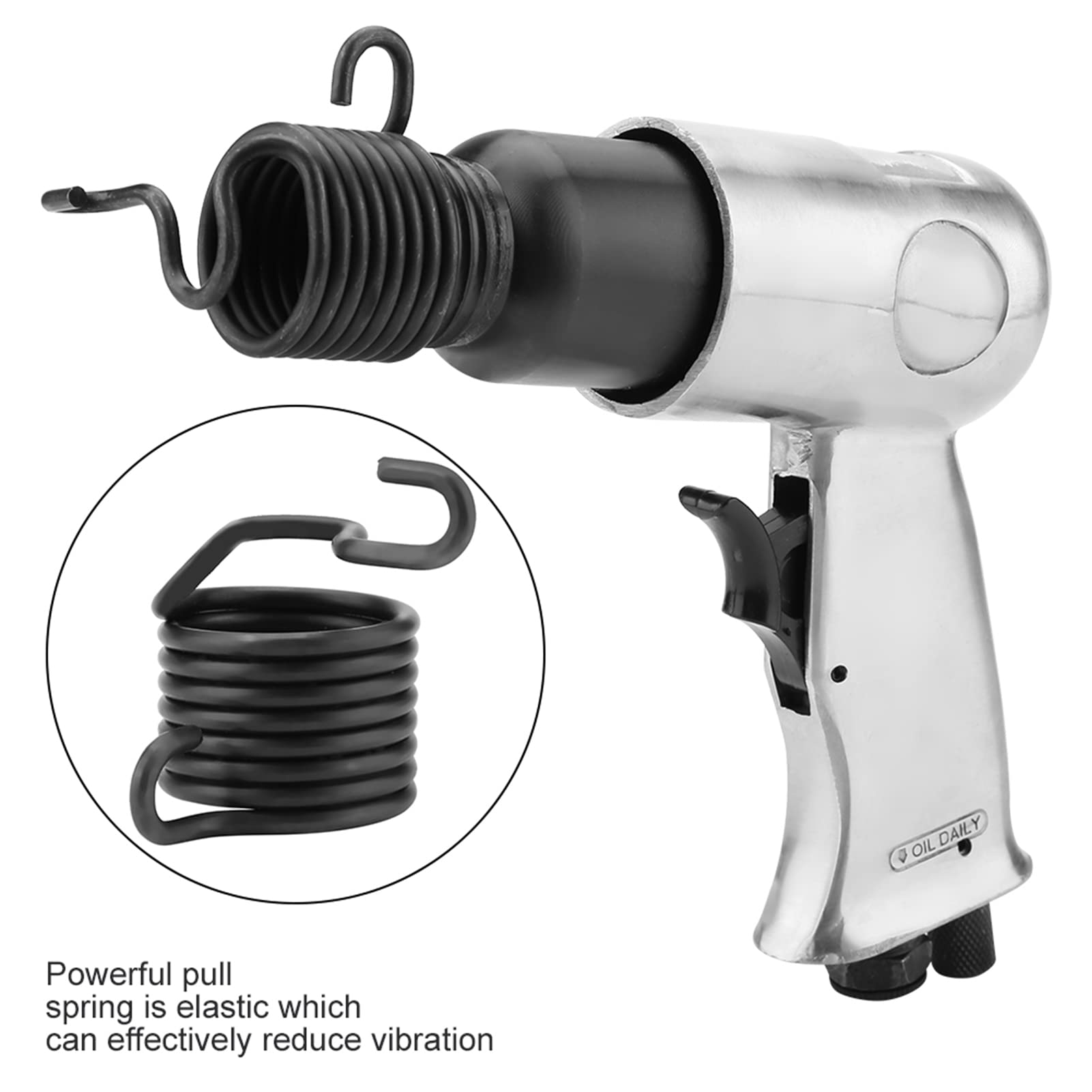 Industrial Air Hammer 150mm - Powerful Straight Handle Pneumatic Chisel Tool for Casting, Sand Removal & Heavy Duty Drilling | Professional Metalworking, Construction & Demolition Scenarios