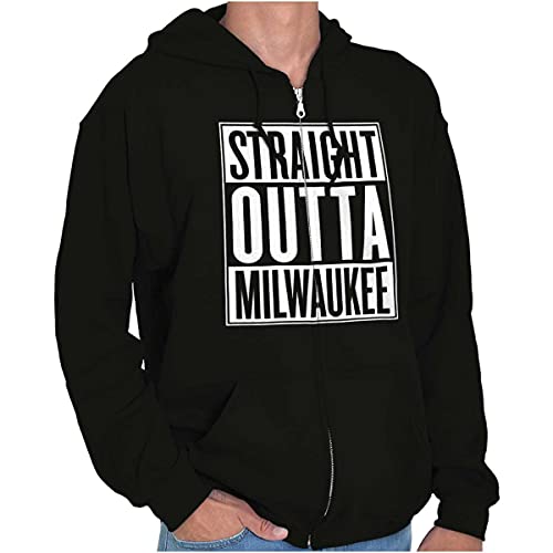 Milwaukee Wisconsin Zip Up Hoodie for Men & Women | Vintage Style Unisex Pullover | Perfect for Casual Wear, Street Fashion & Outdoor Activities