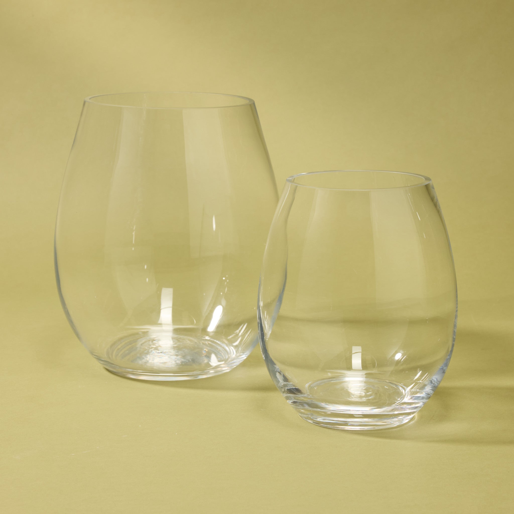 Claire Glass Vase 23cm - Elegant Home Decor for Centerpieces, Wedding, Living Room & Dining Table Decorations